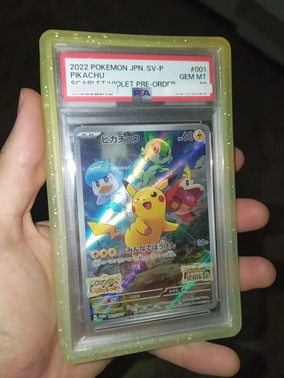 Carta Pokémon Pikachu PROMO 2022 PSA 10 - Foto 4