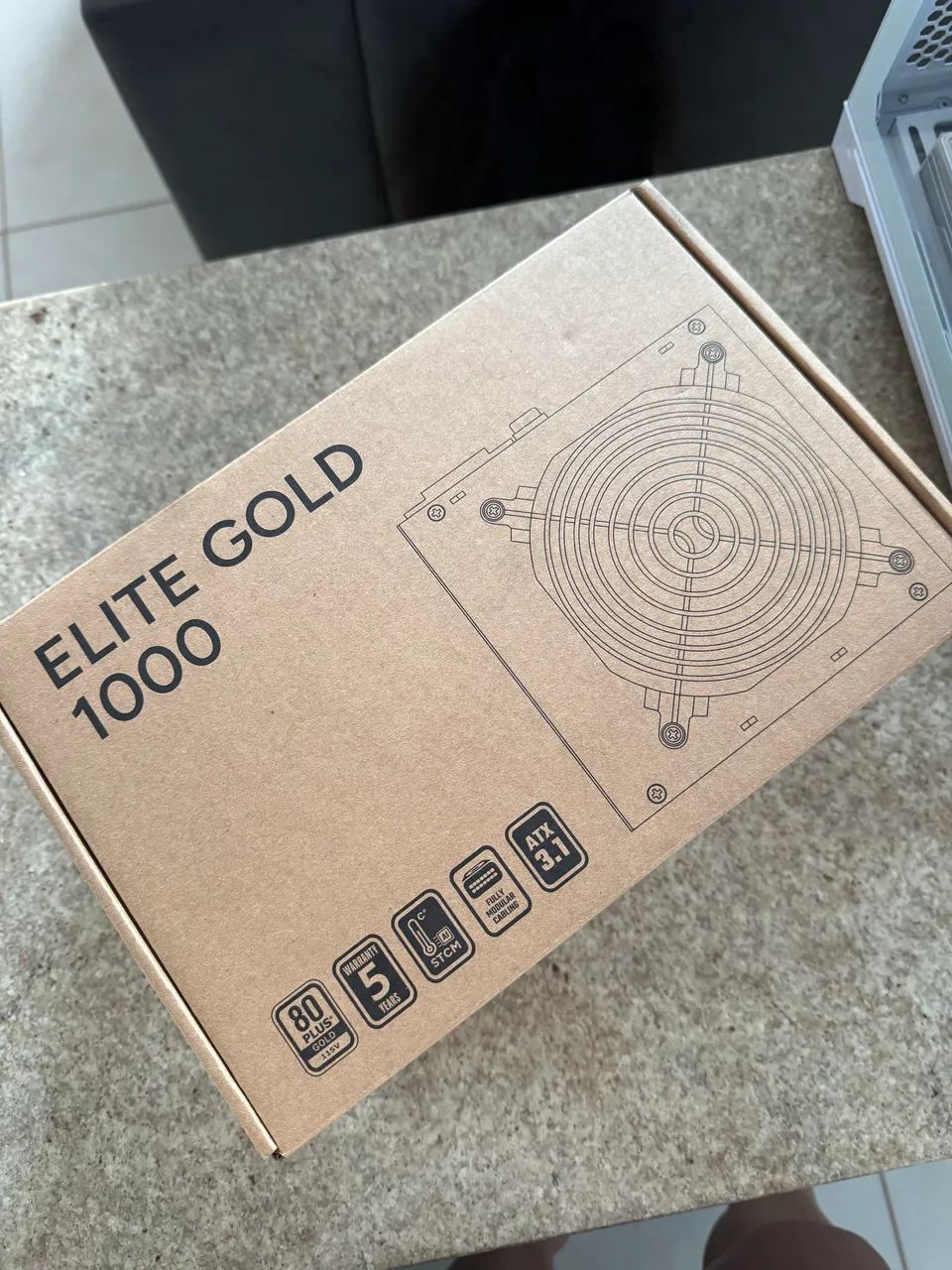 FONTE COLER MASTER ELITE 1000W GOLD FULL MODULAR 