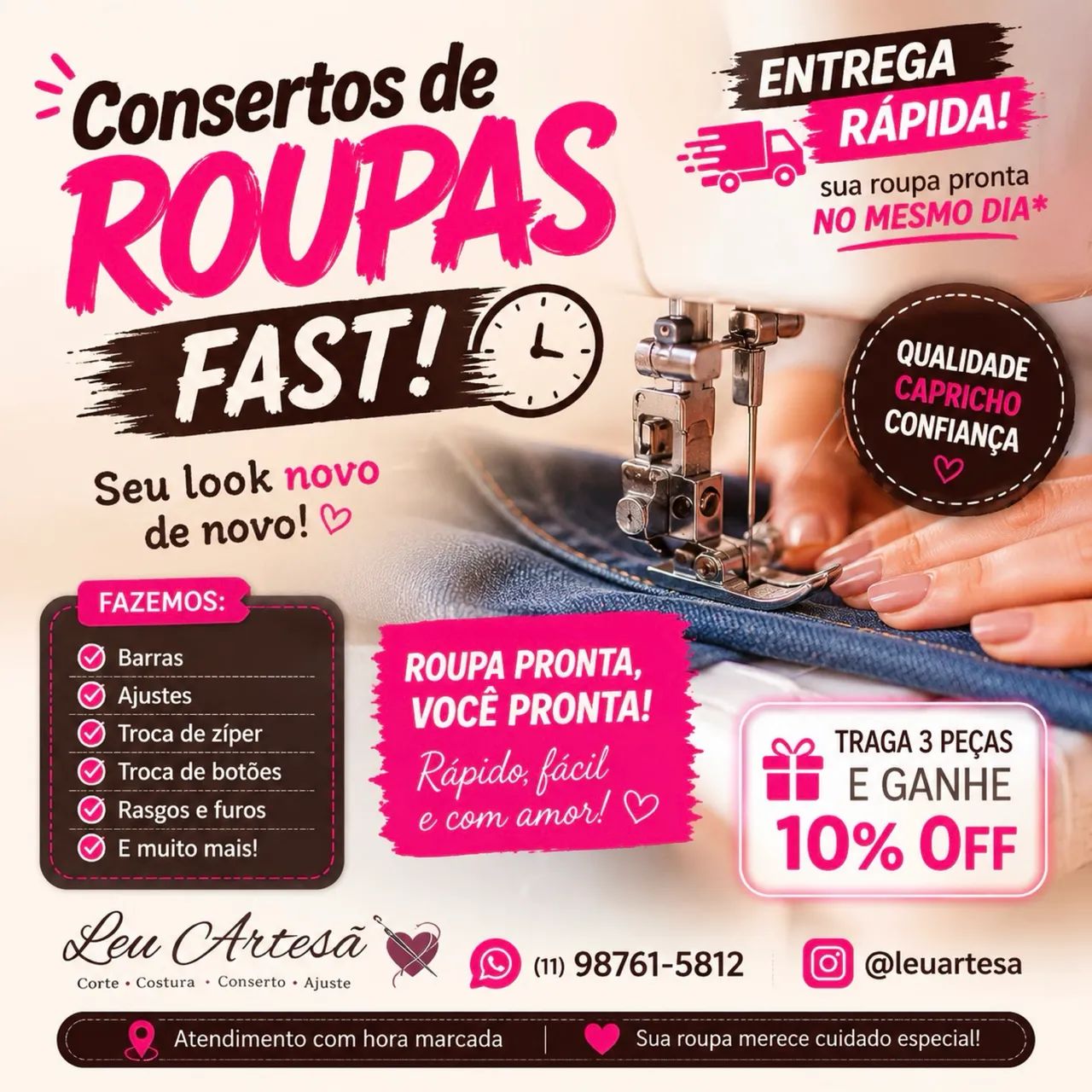 Costureira parte alta de Maceió 