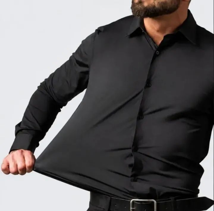 Camisa Social Masculina Slim com Elastano Premium Stretch  - Foto 4
