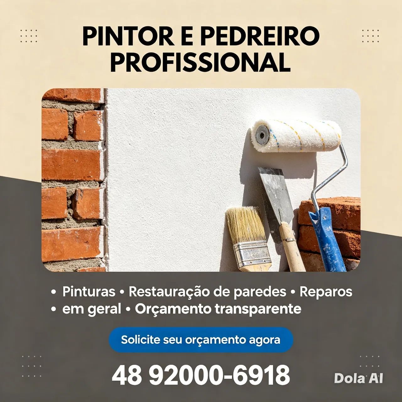Pedreiro e Pintor Profissional - Pintura, Reboco, Alvenaria - Orçamento - Foto 2