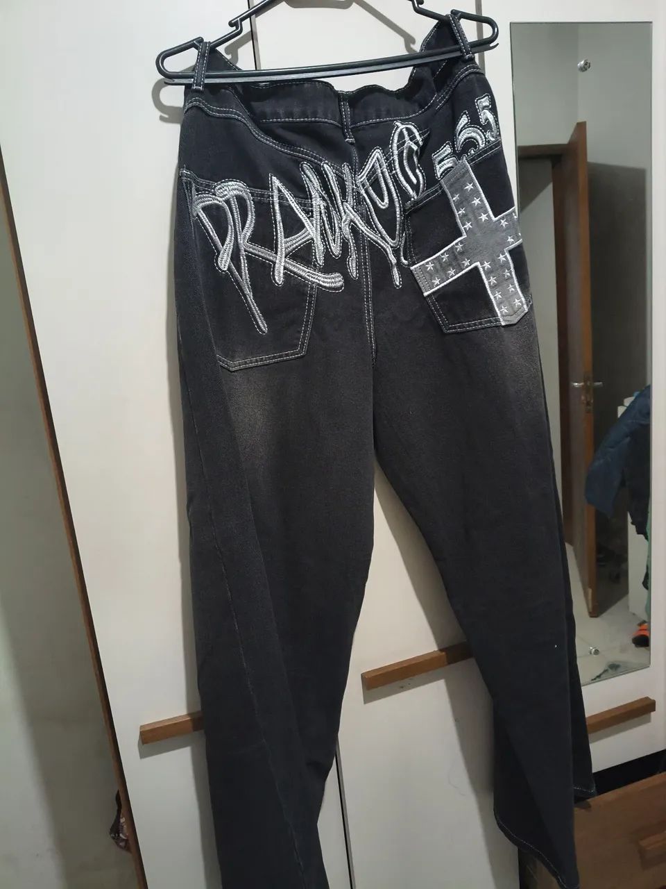 Calça jeans rowme grunge 