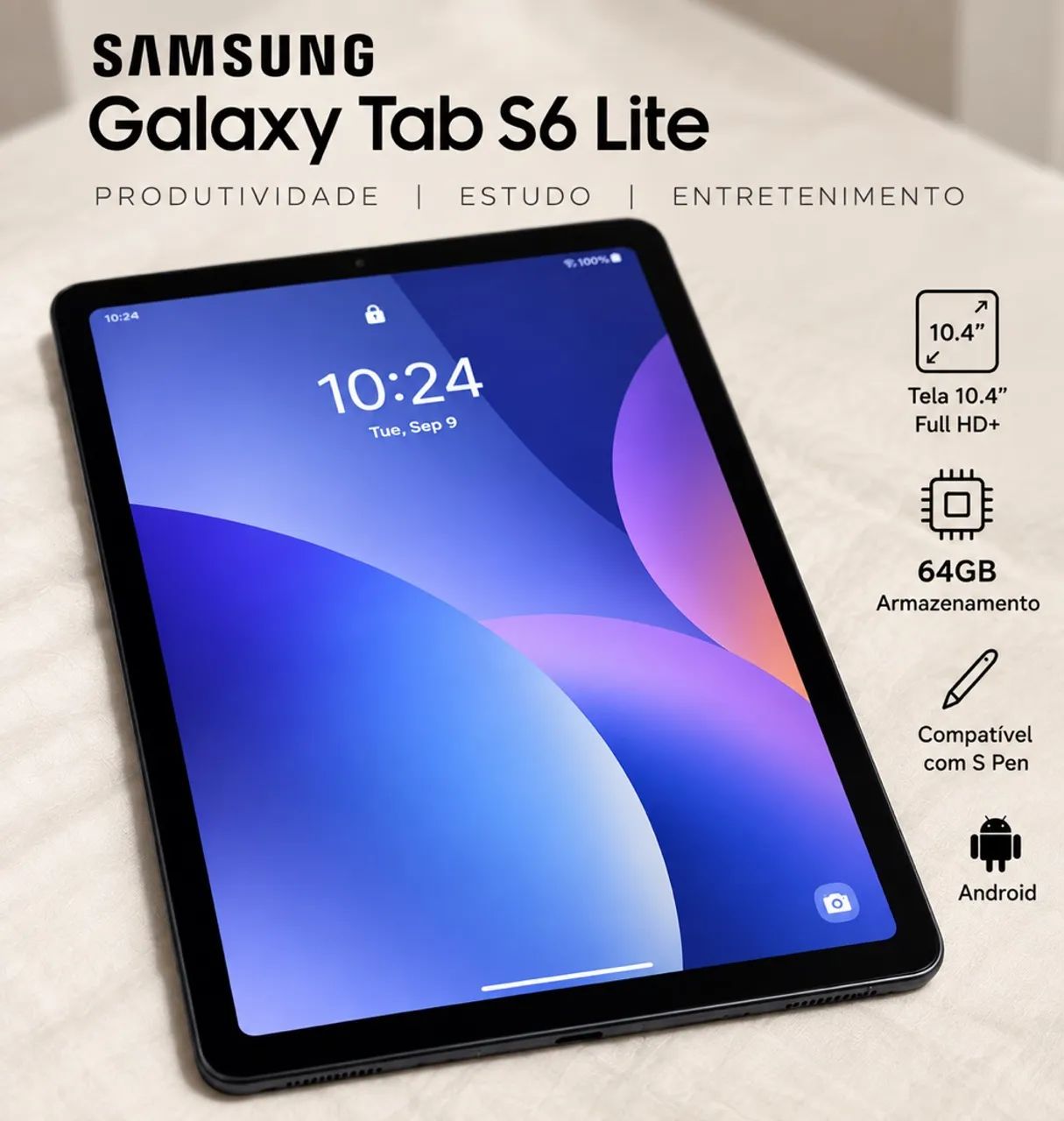 Tablet Samgung TAB S6 Lite (Praticamente novo) - Foto 5