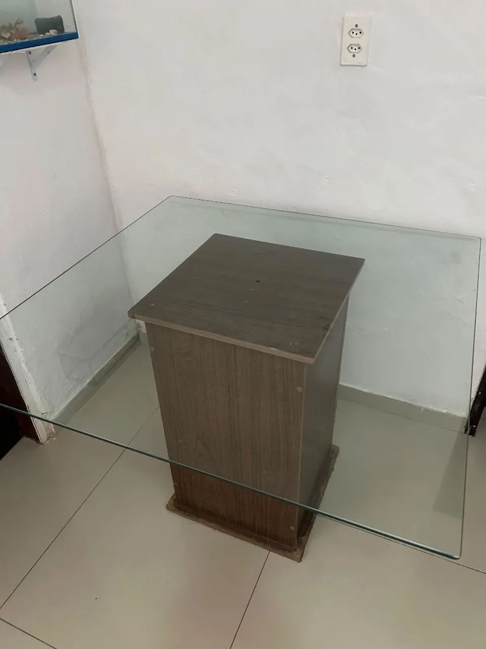 mesa com tampo de vidro  - Foto 4