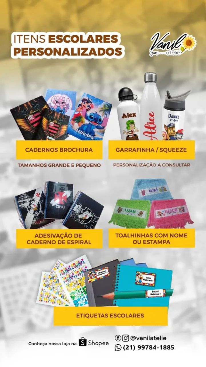 Papelaria personalizada volta as Aulas  - Foto 2