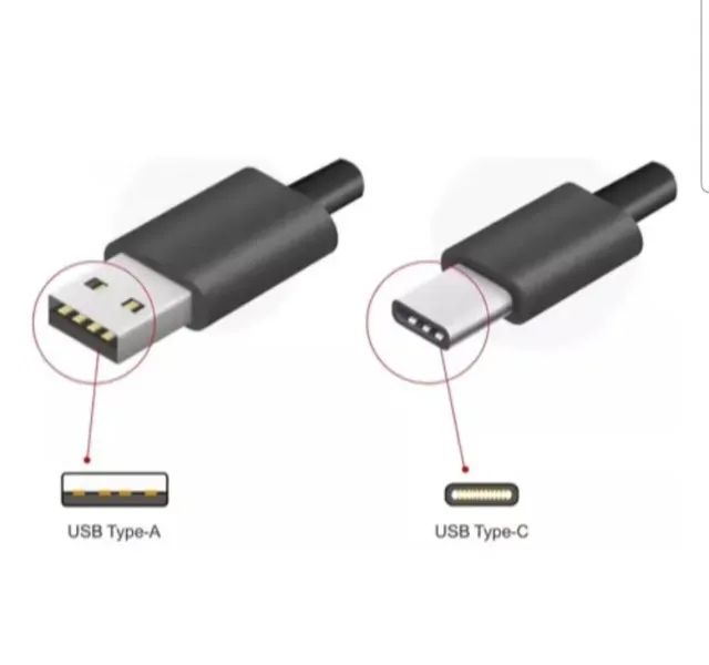 Cabo USB A x USB C e Cabo Auxiliar P2 x P2 - Novos - Foto 3
