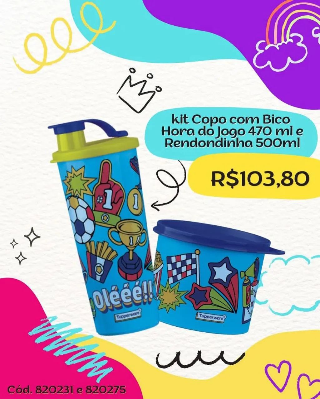 Kit infantil Tupperware. 