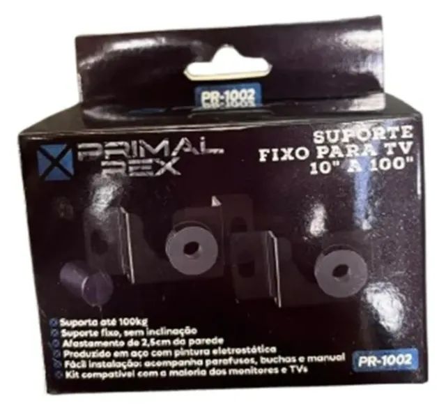 Suporte Para Tv De 10 A 100 Polegadas Até 100 Kg Parede Fixo