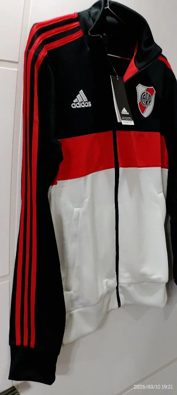 JAQUETA ADIDAS MASCULINA RIVER PLATE ZERADA - Foto 2