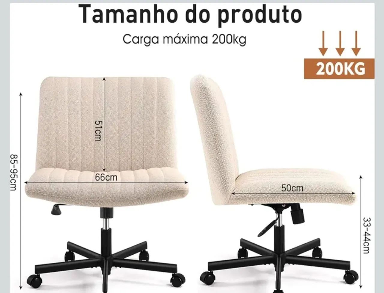 Cadeira executiva bege - Foto 3