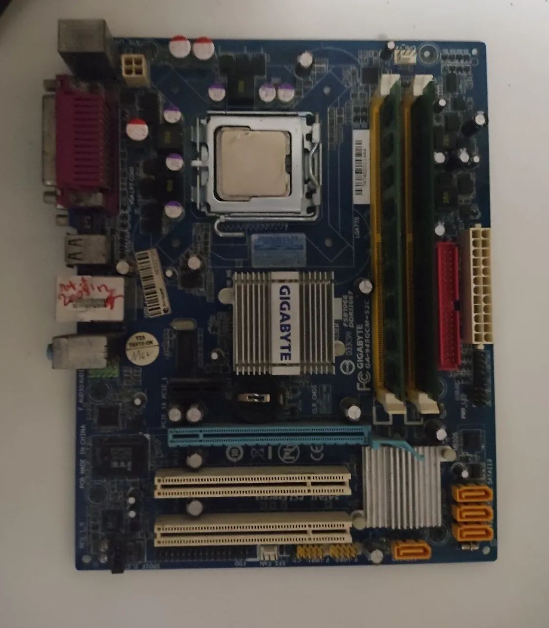 Kit placa mãe 775+processador+memória ram