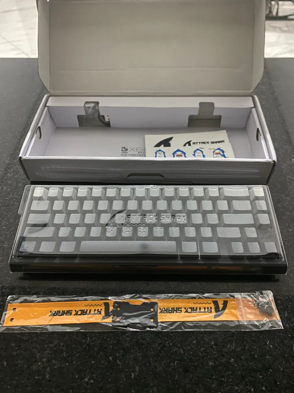 Teclado com fitinha Attack shark 68he gamer  - Foto 4