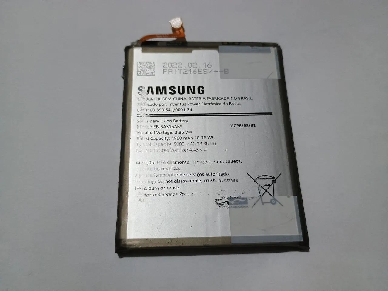 Bateria Celular Samsung Galaxy PA1T2116ES/B - Foto 2
