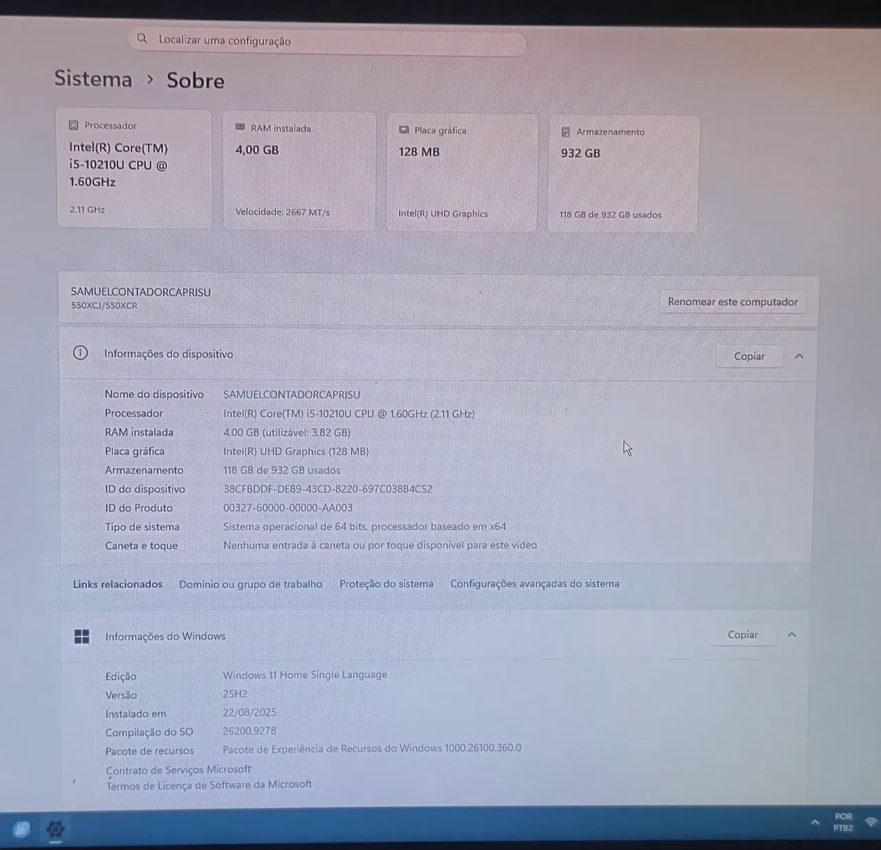 Notebook Samsung Book NP550XCJ - Foto 3
