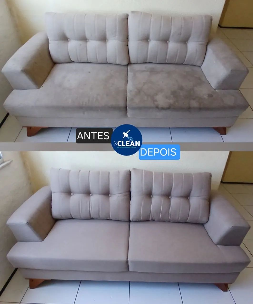 Sofá 2 lugares Higienização 