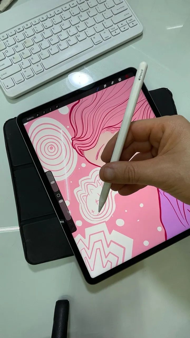 iPad Pro 12,9? M1 512GB + Apple Pencil 2ª geração e teclado com capa  - Foto 4