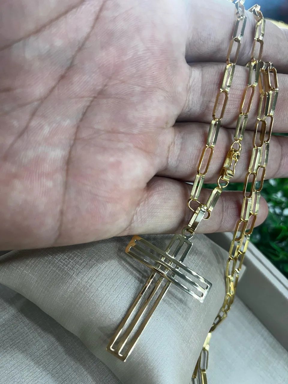 Cordão maciço Ouro18k - Foto 2