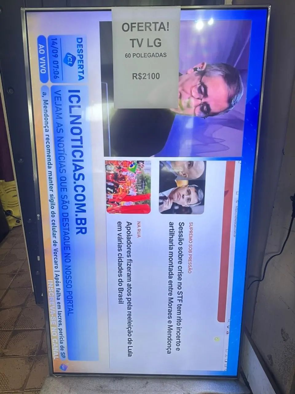 TV LG 60 polegadas 4K mod 60uj6585