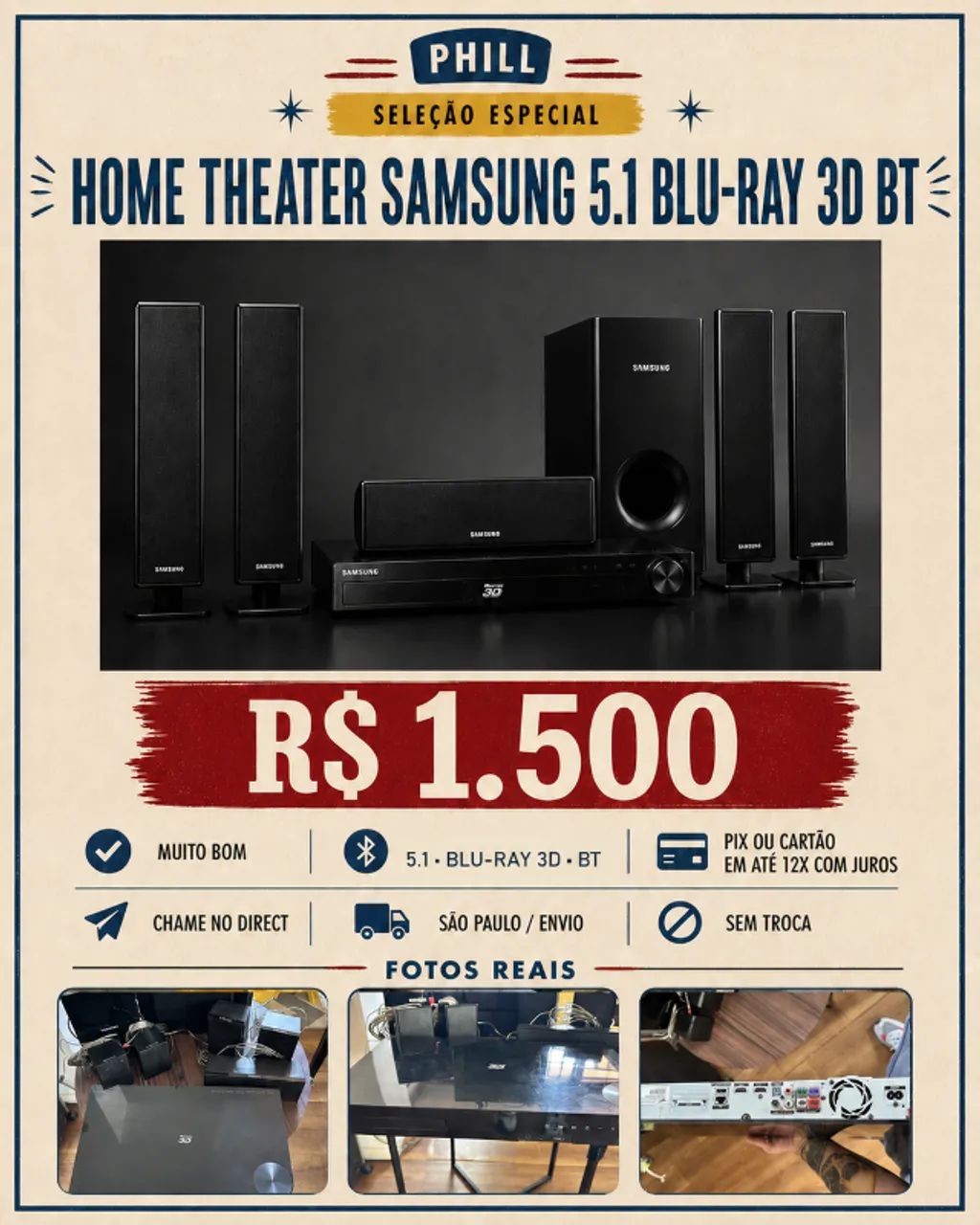 HOME THEATER SAMSUNG 5.1