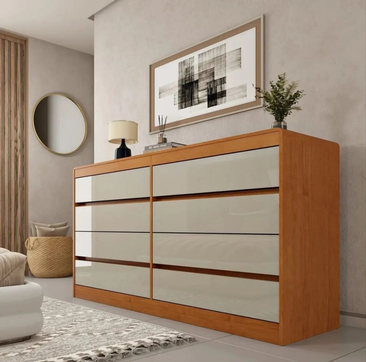 Cômoda 100% MDF com 8 gavetas  - Foto 5