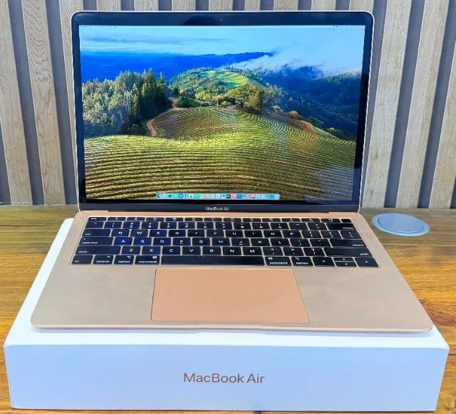 Macbook Air 2019 A1932 Cor Gold Impecável Com Caixa