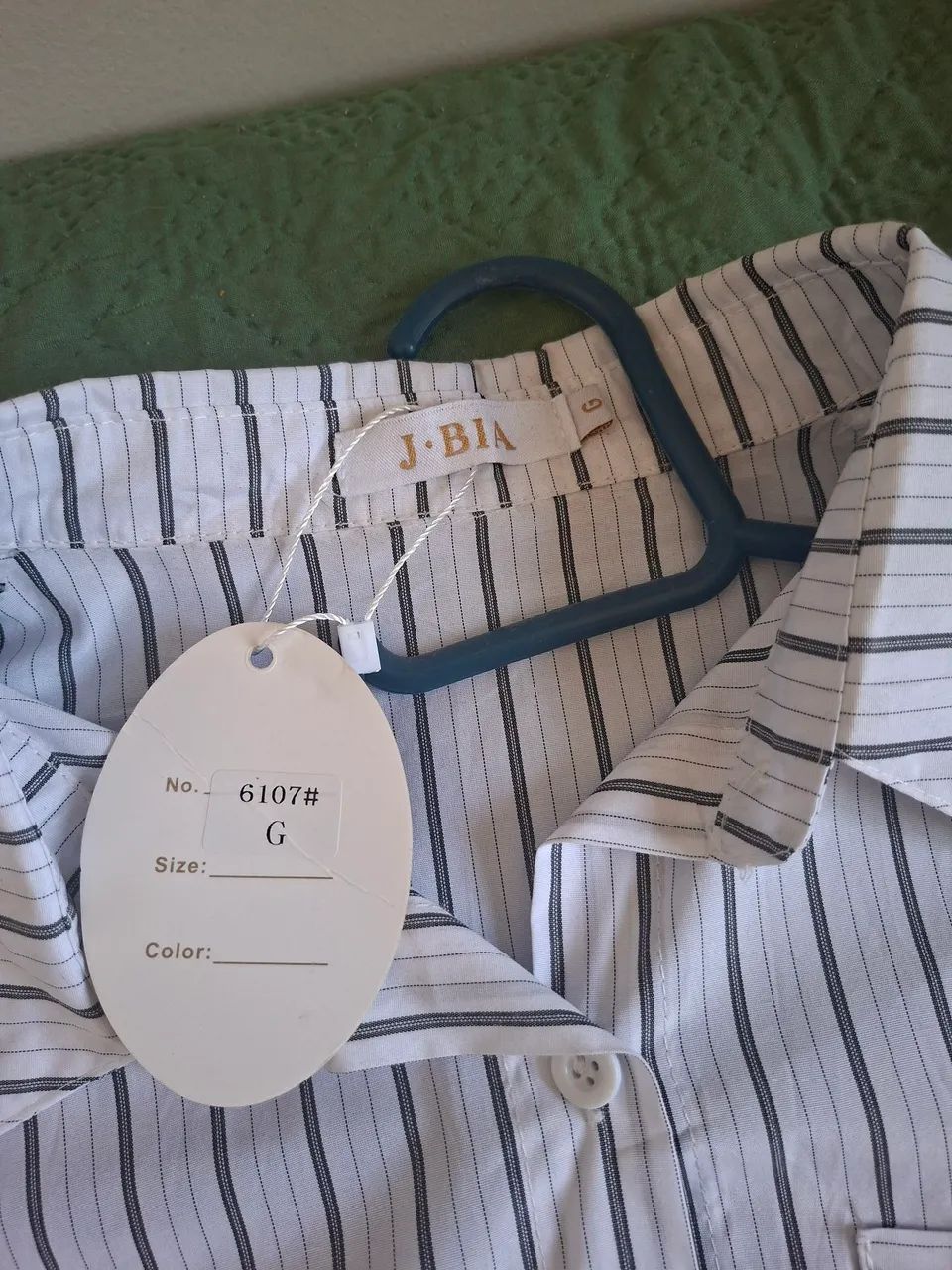 Blusa social listrada  - Foto 2
