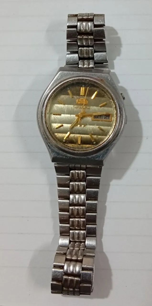 Orient 3 Estrelas Automático (geralmente das décadas de 1970 ou 1980)