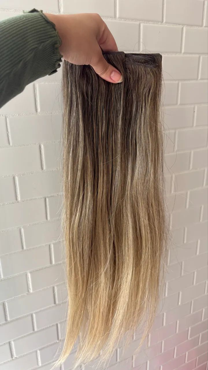 Mega Hair Loiro Brasileiro 55 cm - Foto 3