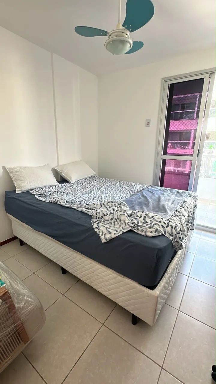 Cama box com colchão ortobom 