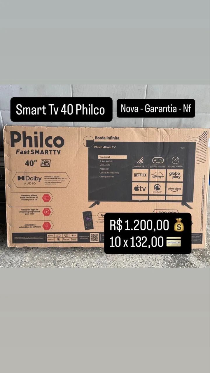 Smart tv 40 philco Nova 