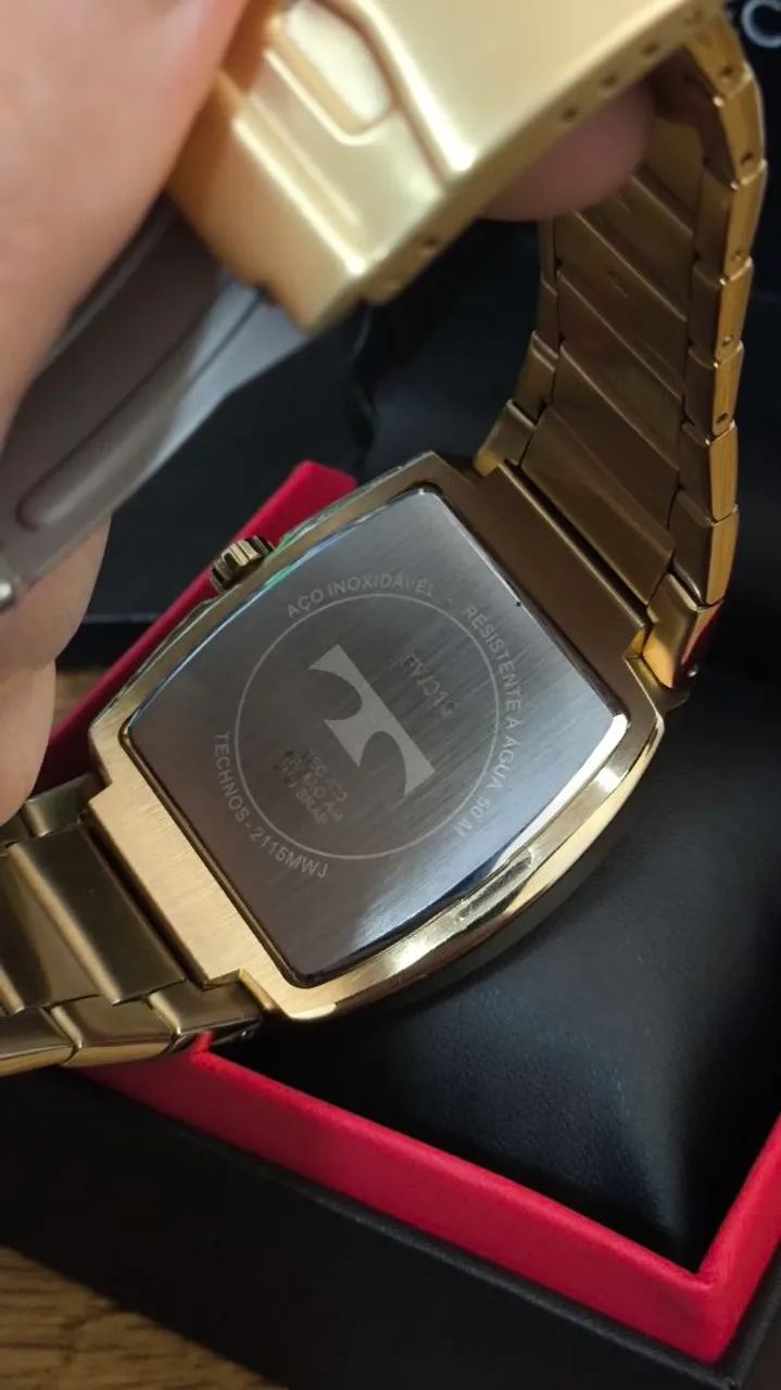 Relógio Technos Masculino Dourado Skymaster 2115MWJ1P - Foto 4