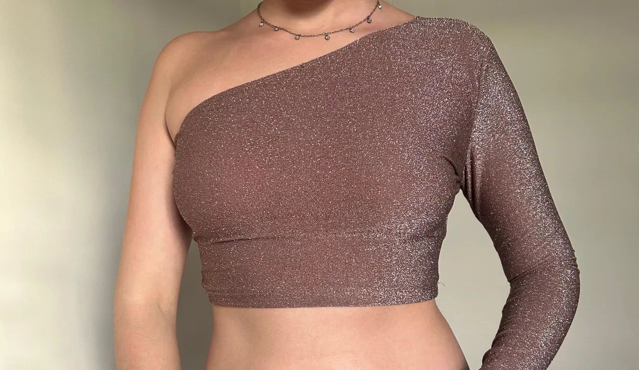 Cropped de lurex