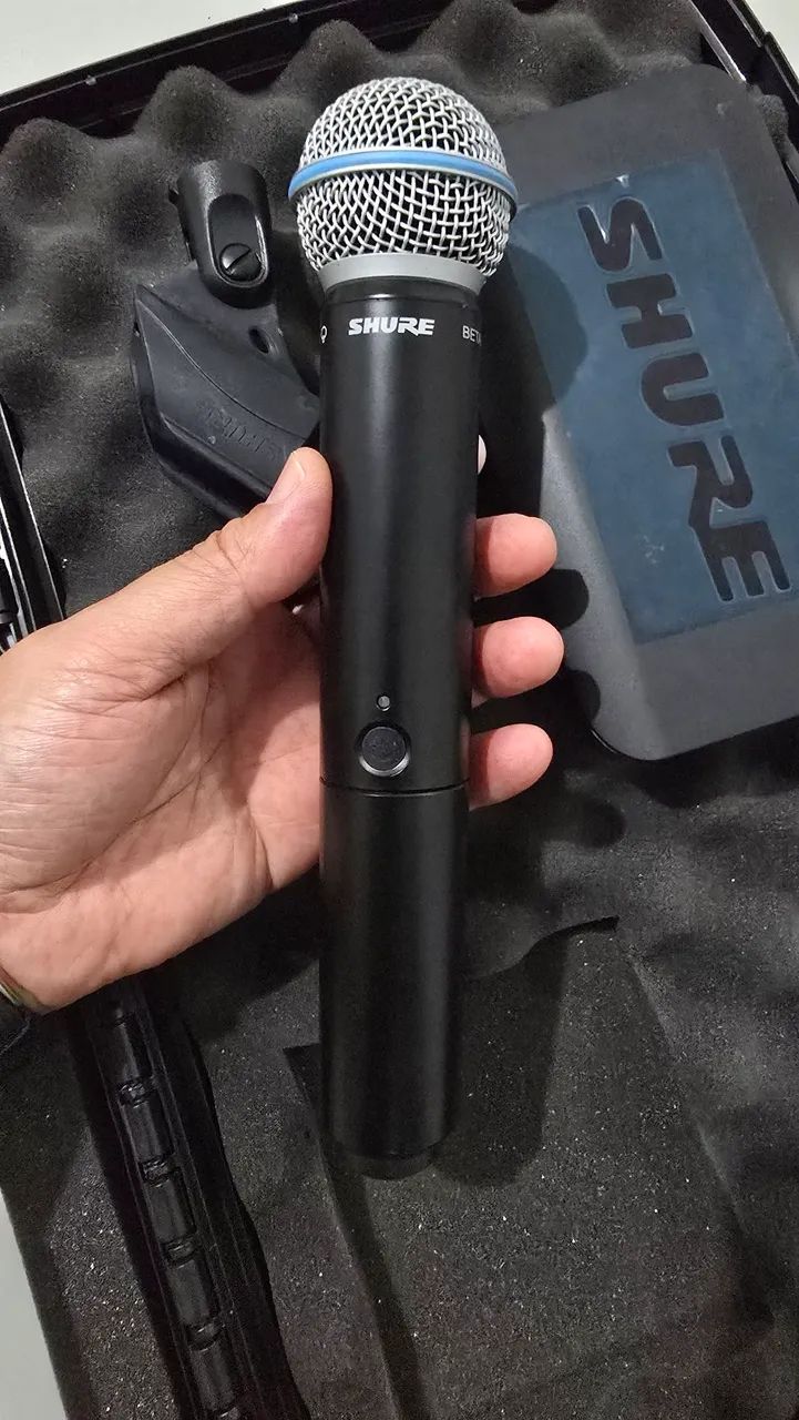 Microfone Shure Beta58a sem fio - Original - Foto 2
