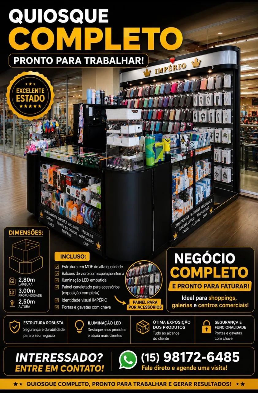 Vendo quiosque  aceito proposta 