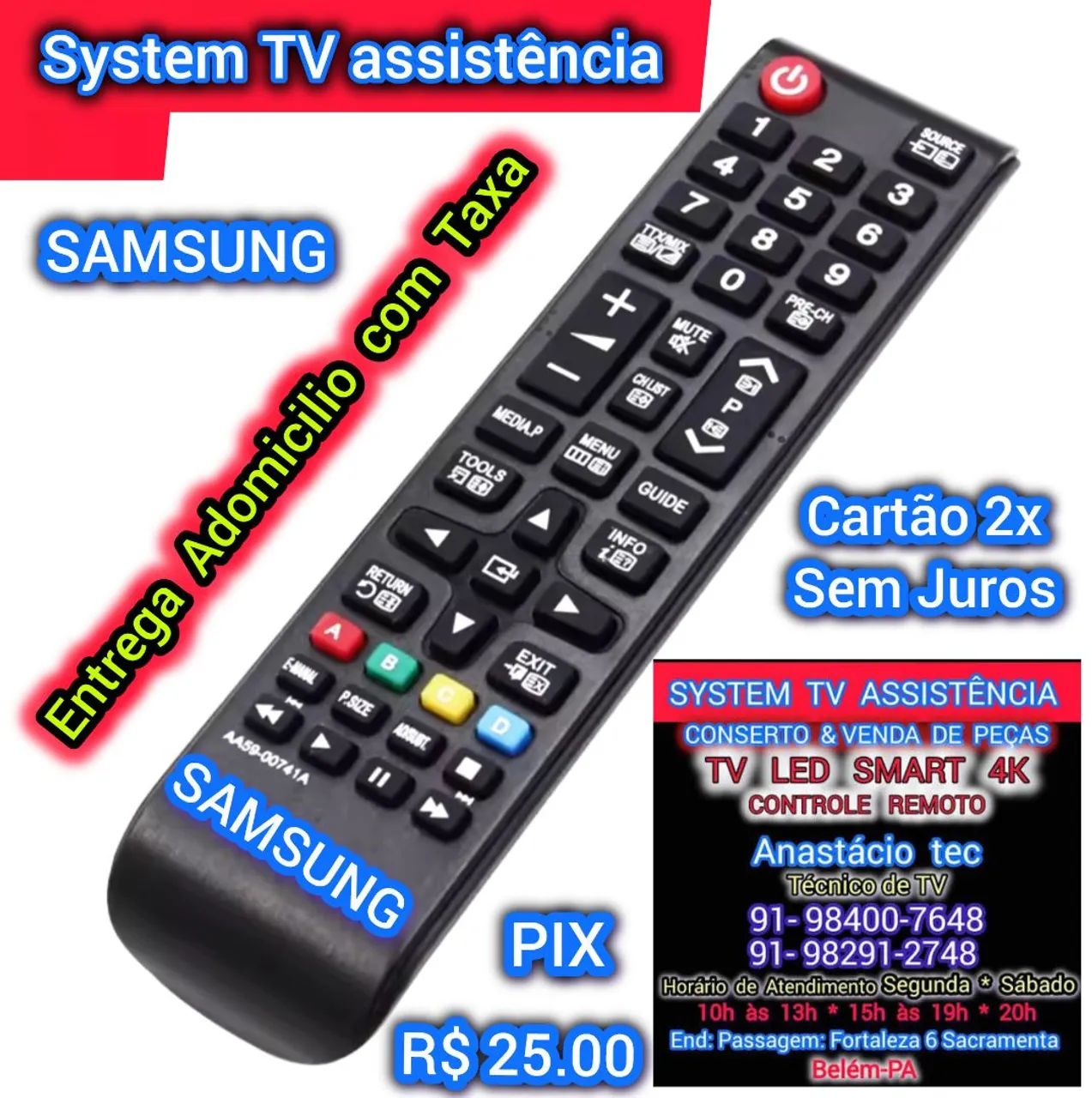 Samsung  Controle  TV
