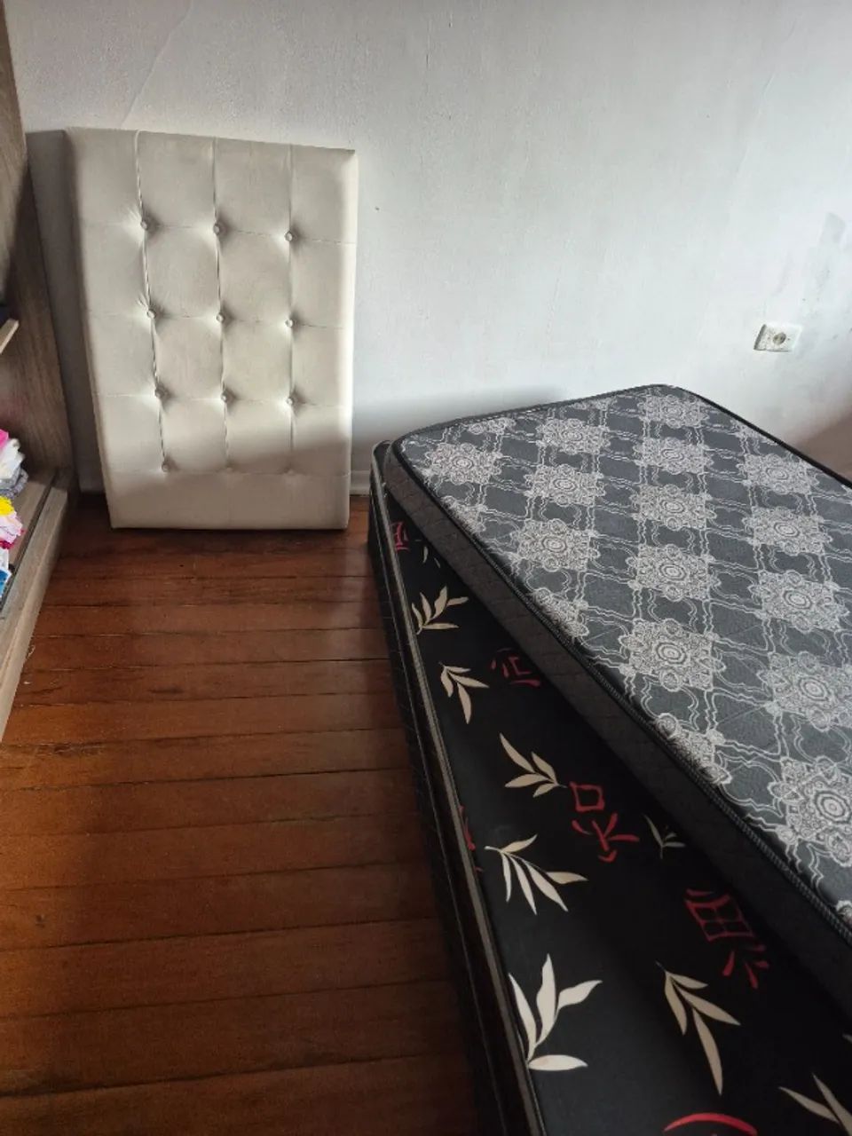 Cama box solteiro com colchão e cabeceira  - Foto 3