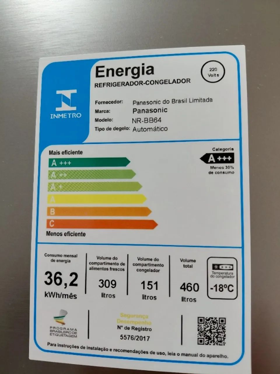 GELADEIRA INVERTER PANASONIC  - Foto 2