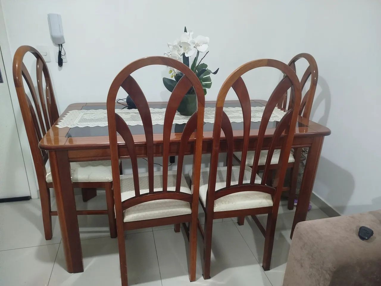 Mesa 6 cadeiras mogno - Foto 3