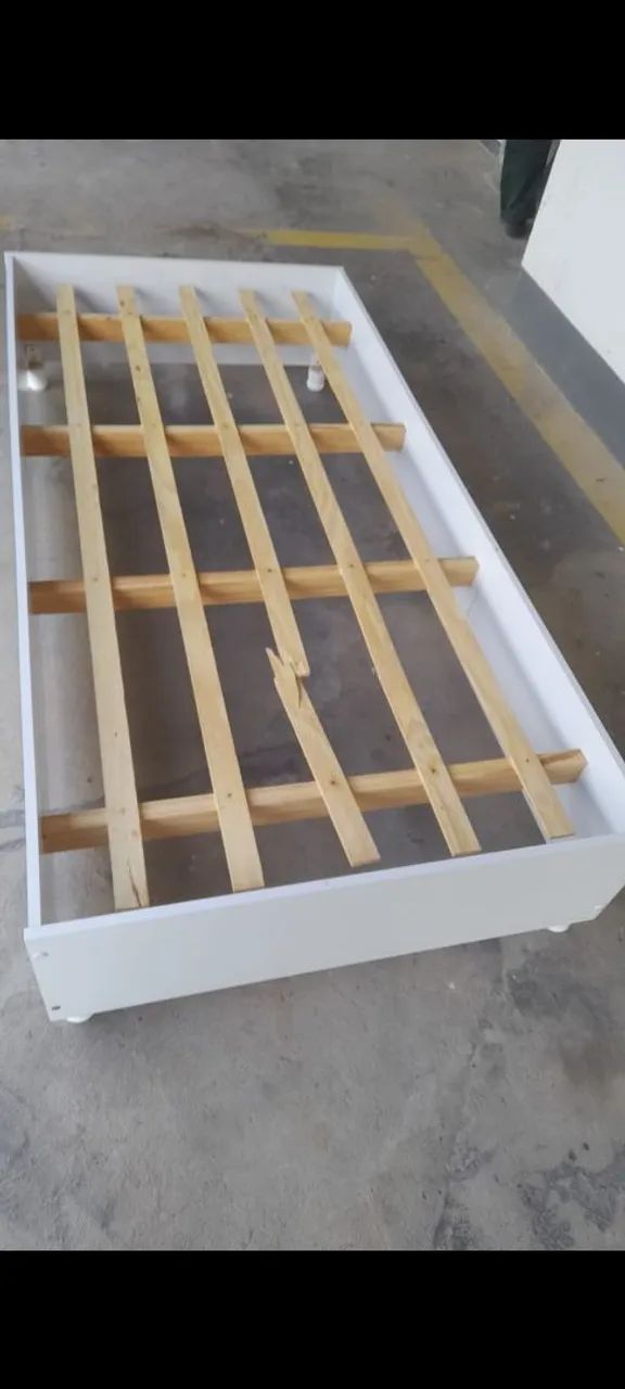 Cama solteiro mdf com colchão. - Foto 3