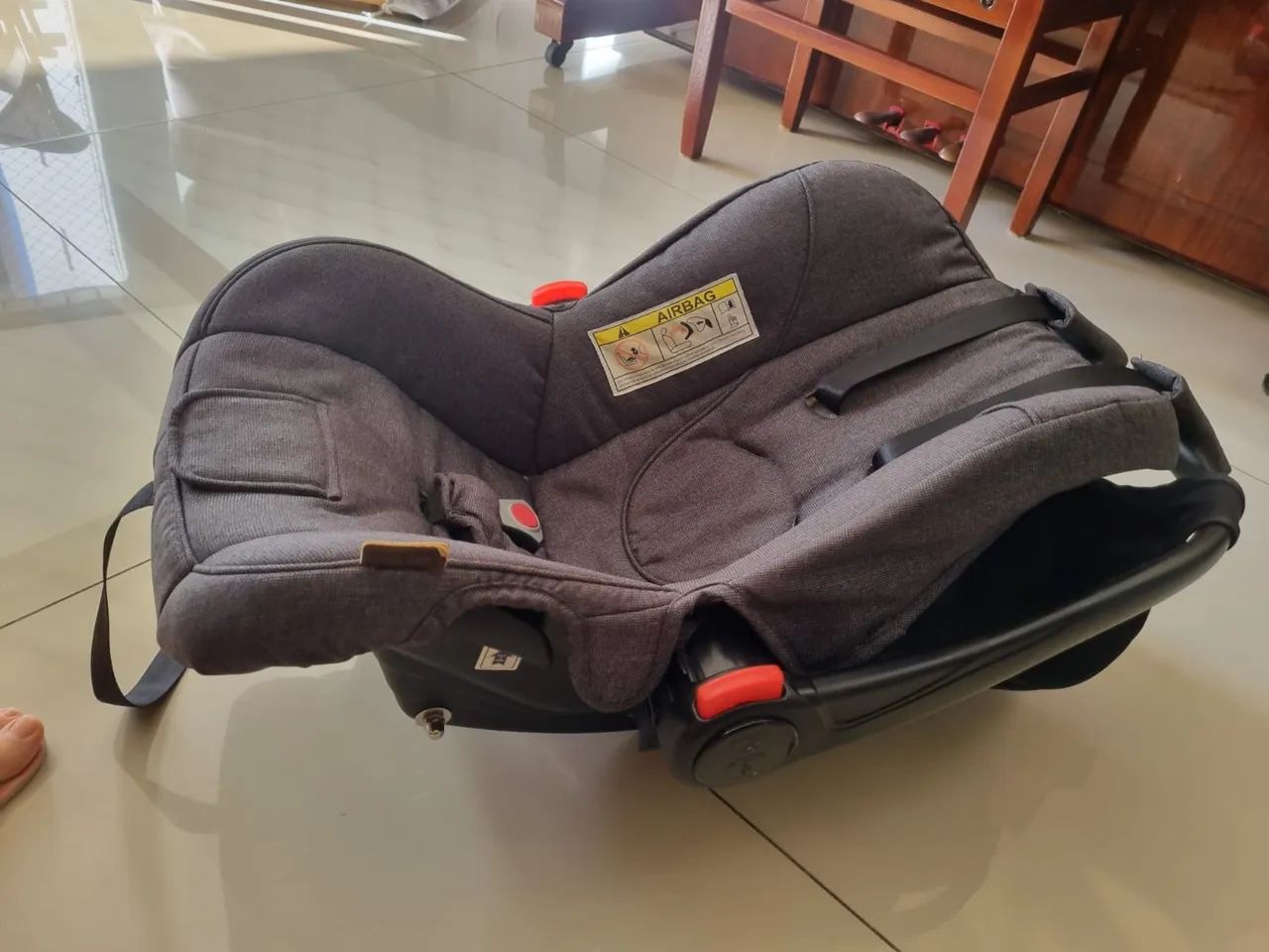 Bebê conforto ABC design com base isofix e adaptador para carrinho - Foto 3