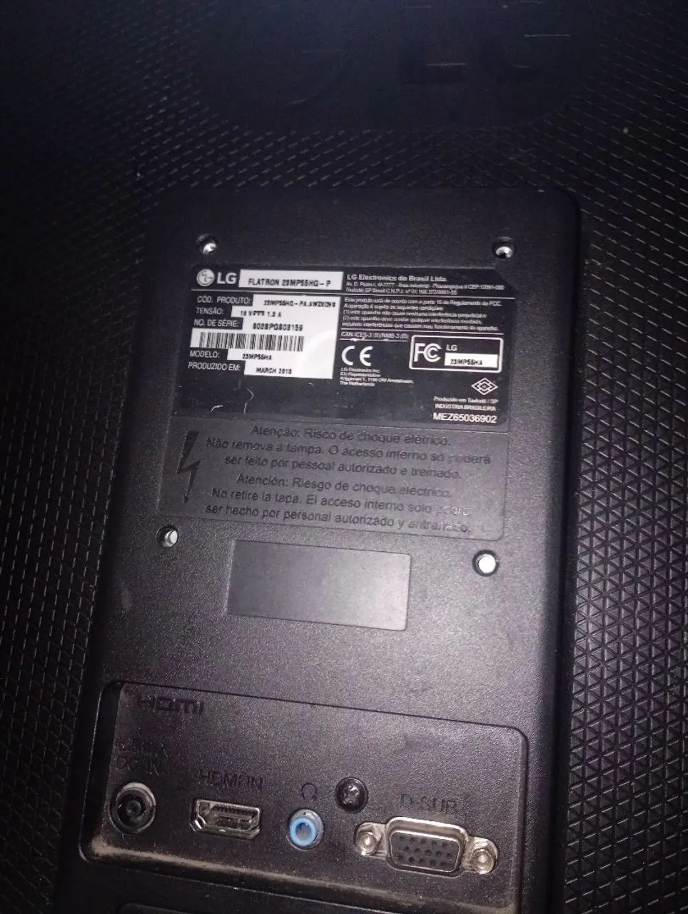 Monitor LG 24 polegadas Full hd 1080p com cabos inclusos - Foto 3