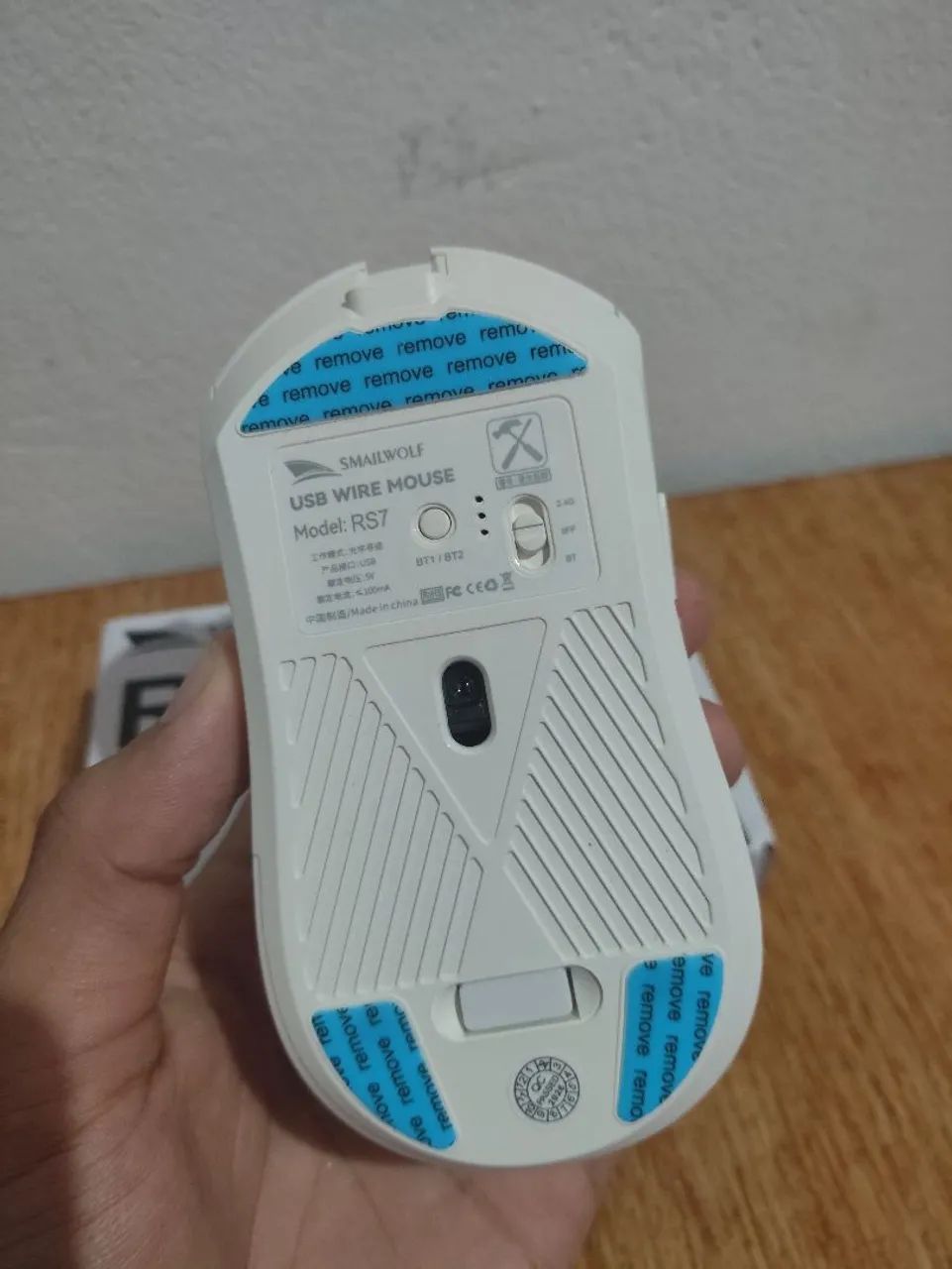 Mouse Smailwolf RS7 Branco Novo - Foto 4