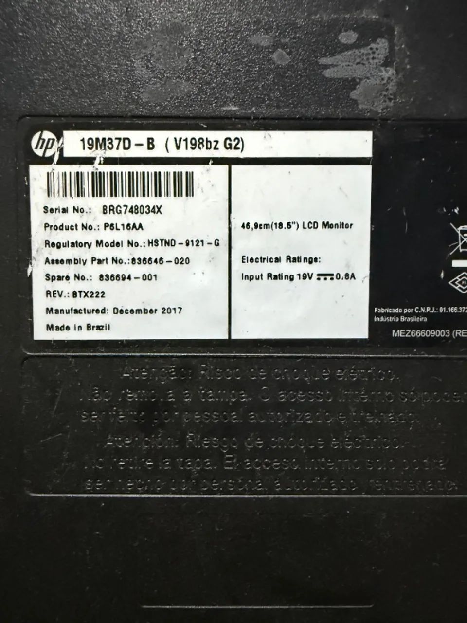 Monitor HP V198bz 18.5" - Foto 4