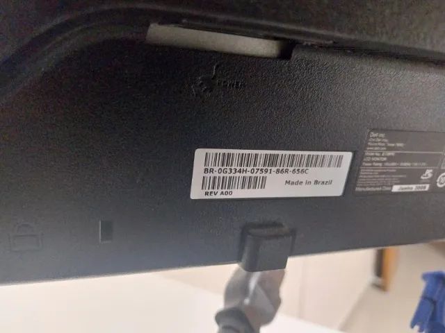 Monitor Dell 17" E178FPC - Funcionando - Botão Power com defeito - Foto 4
