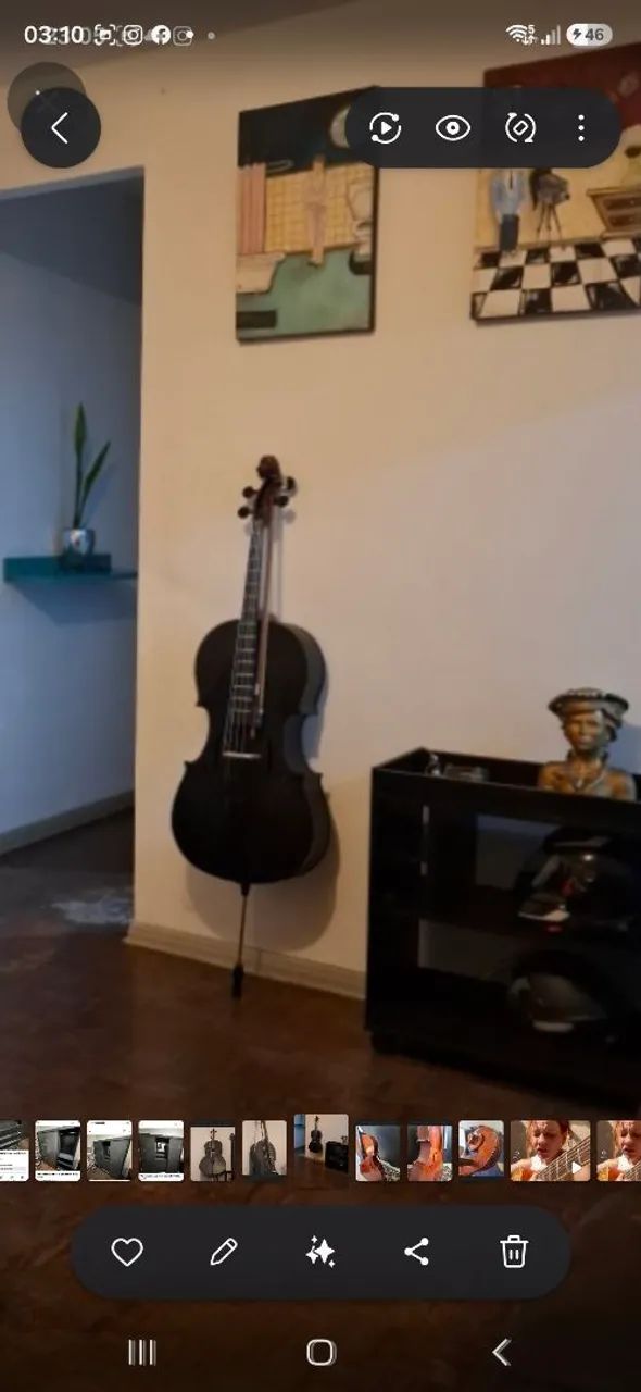 Violoncelo clássico gótico cello raro - Foto 3