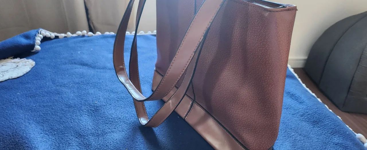 Bolsa de couro legítimo antiga vintage chenson  - Foto 2