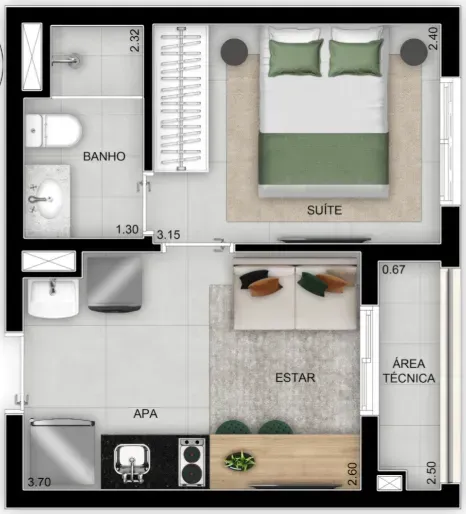 PLANTA 26m²