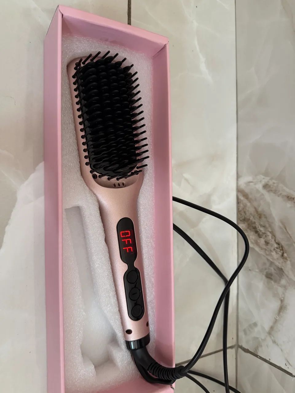 Escova alisadora de cabelo Megawise - Foto 4