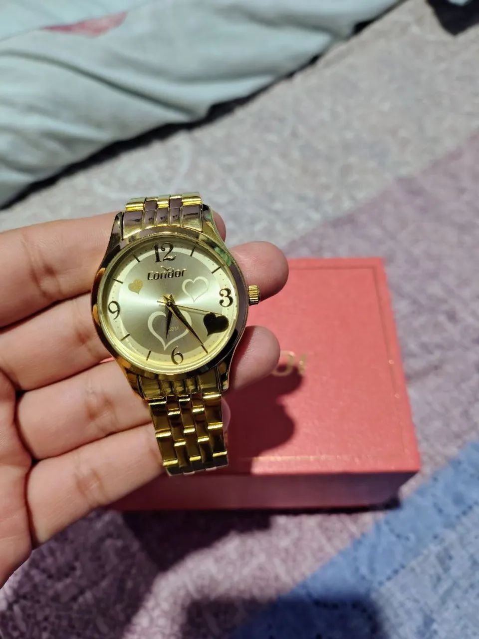 Relógio Condor dourado 