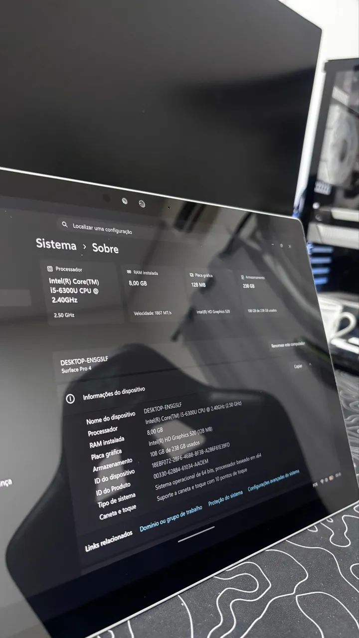 Microsoft Surface Pro 4 | Core i5 | 8GB RAM | LEIA A DESCRIÇÃO - Foto 3